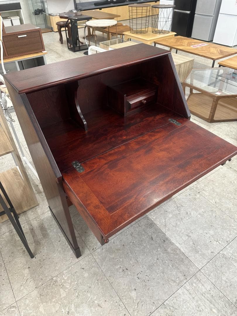 ライティングビューロ　アンティーク　レトロ　ブラウン