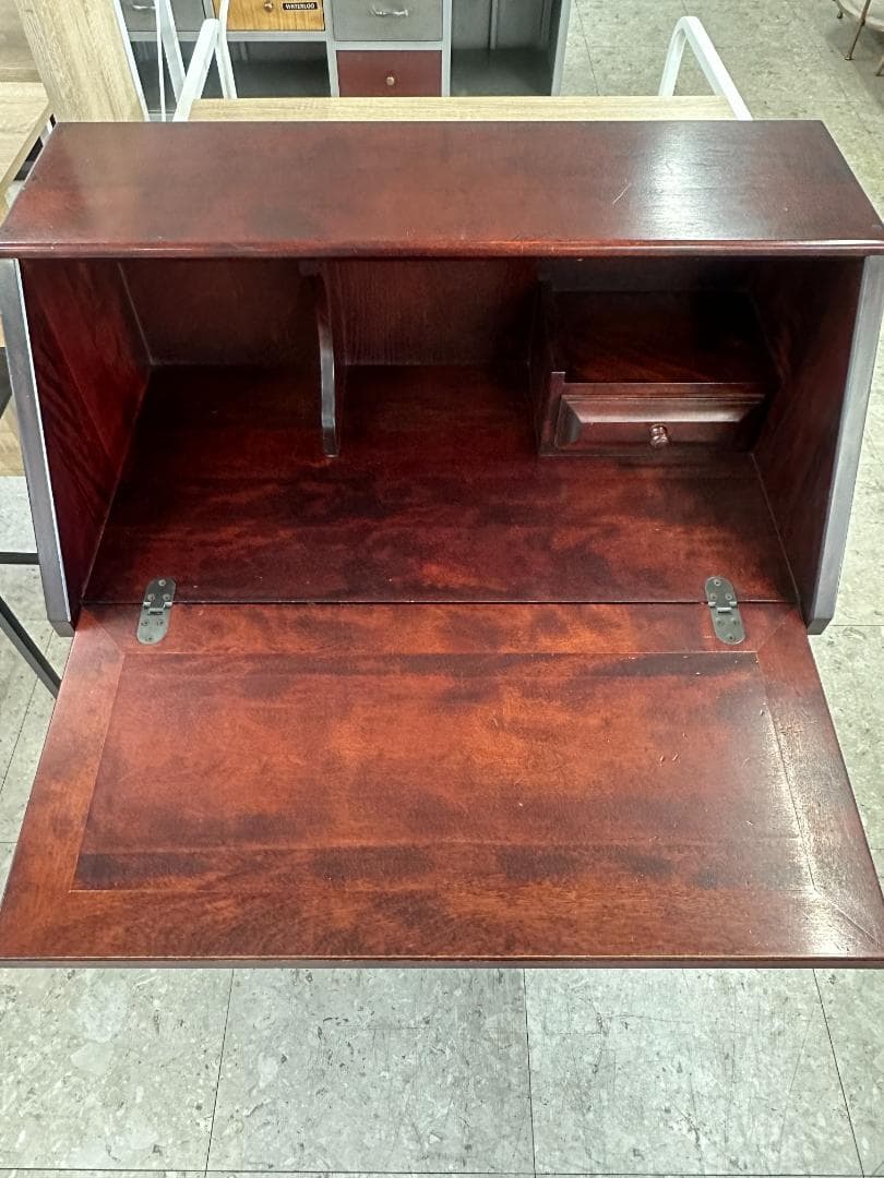 ライティングビューロ　アンティーク　レトロ　ブラウン