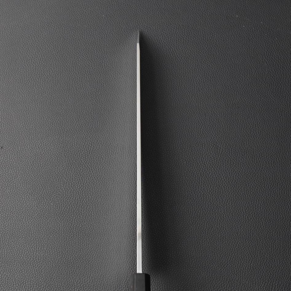 9631新品 ダマスカス切付包丁 尺 深海波紋105層 黒檀黒水牛白三本巻八角柄