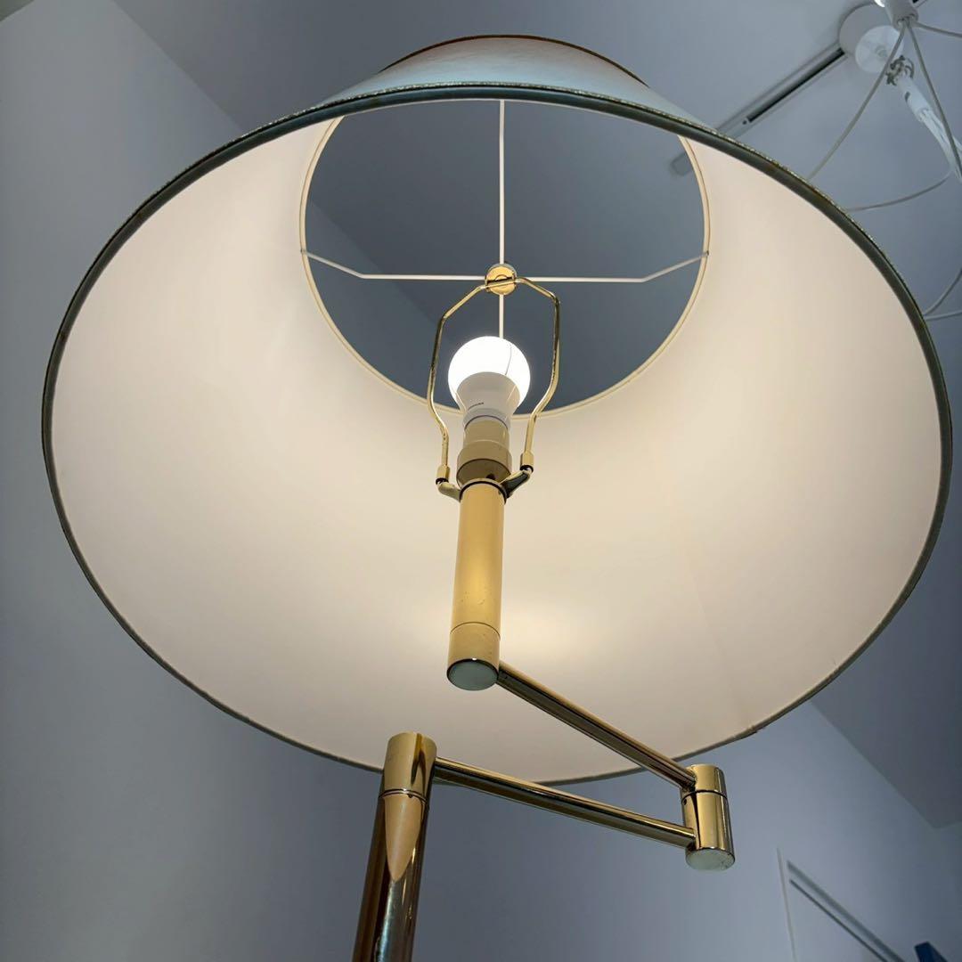 フロアランプ　スタンドライト　北欧　ビンテージ　真鍮