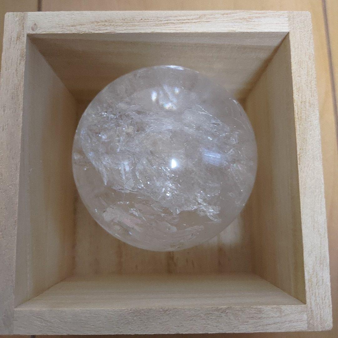 清玉 天然石 5玉セット 水晶玉 風水 直径7cm