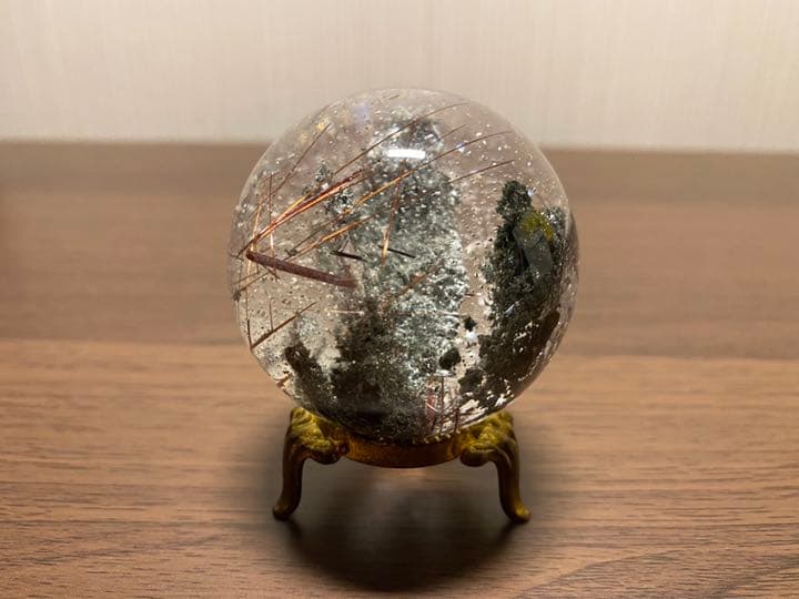 ✶一点物✶　ガーデンクォーツ　丸玉　52mm