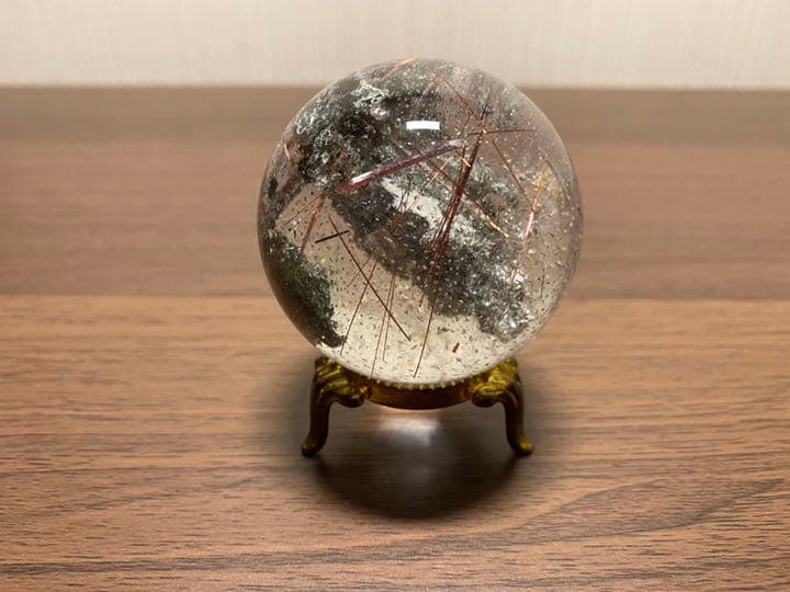 ✶一点物✶　ガーデンクォーツ　丸玉　52mm