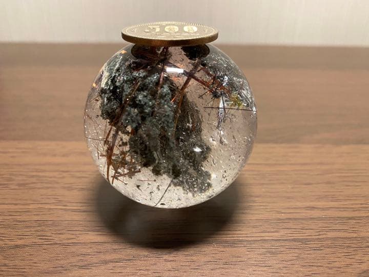 ✶一点物✶　ガーデンクォーツ　丸玉　52mm