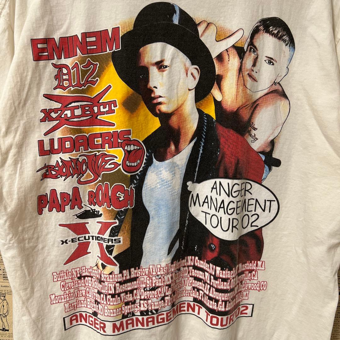 美品　ヴィンテージ　anvil エミネム '02年ツアーTシャツ　両面プリント