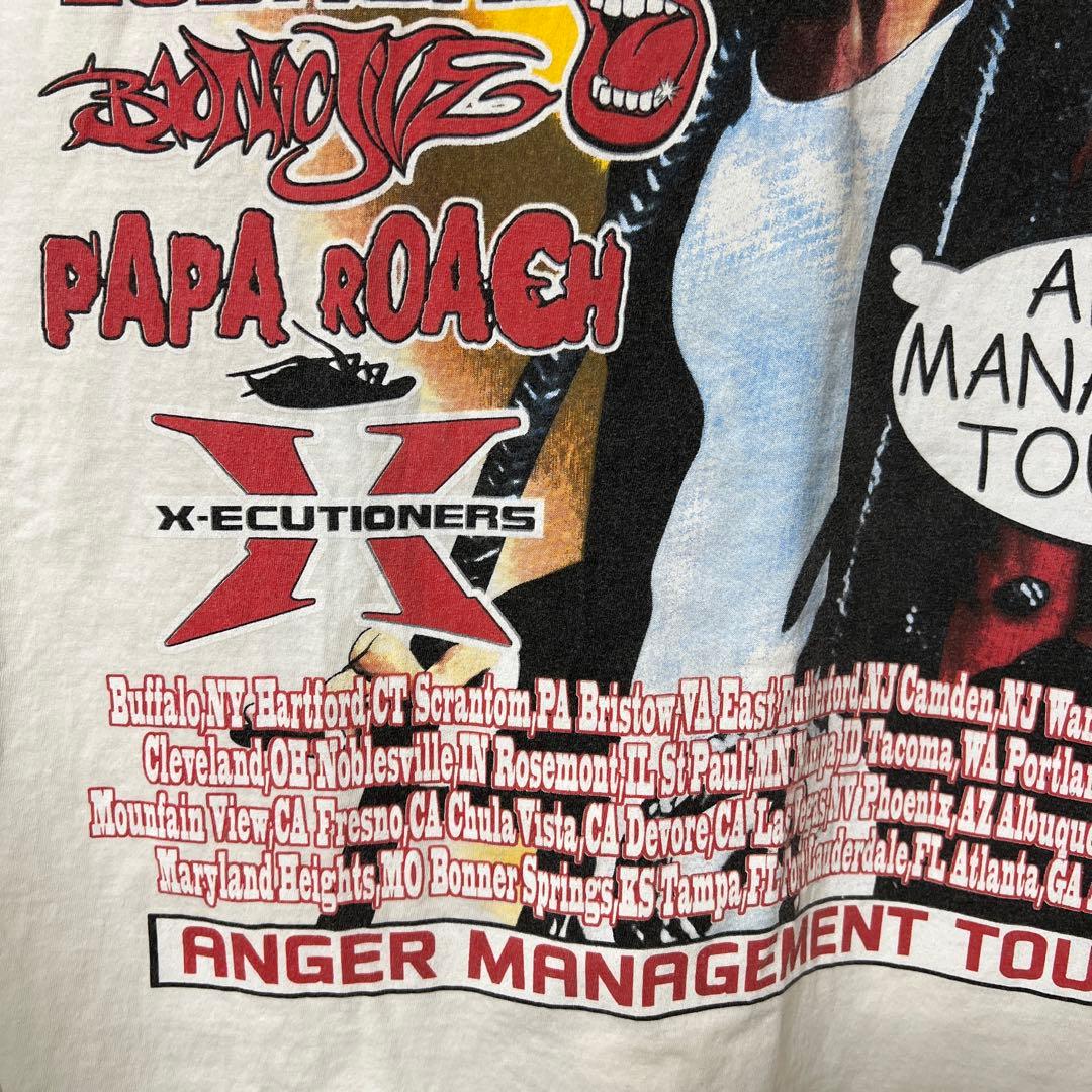 美品　ヴィンテージ　anvil エミネム '02年ツアーTシャツ　両面プリント