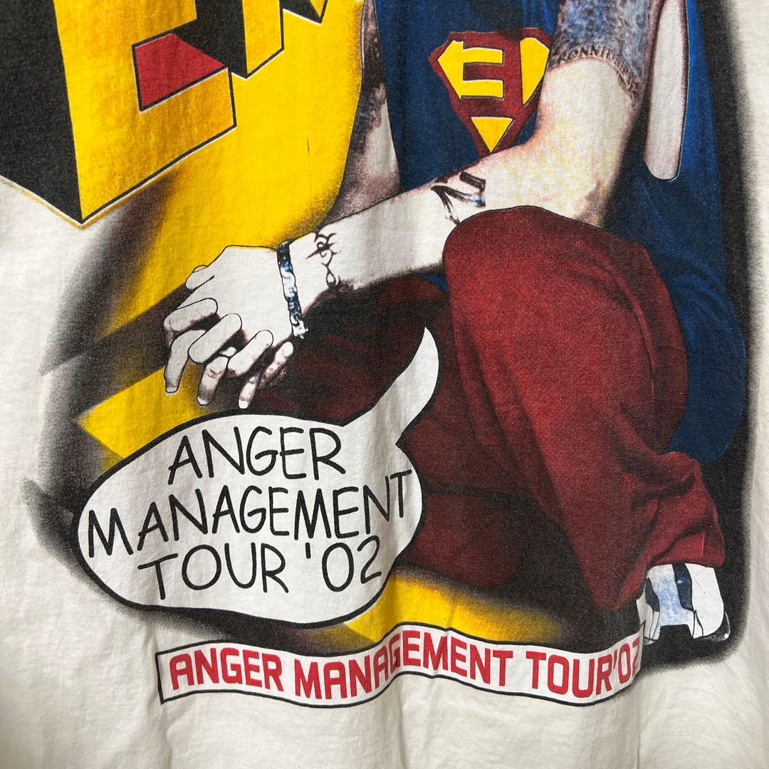 美品　ヴィンテージ　anvil エミネム '02年ツアーTシャツ　両面プリント