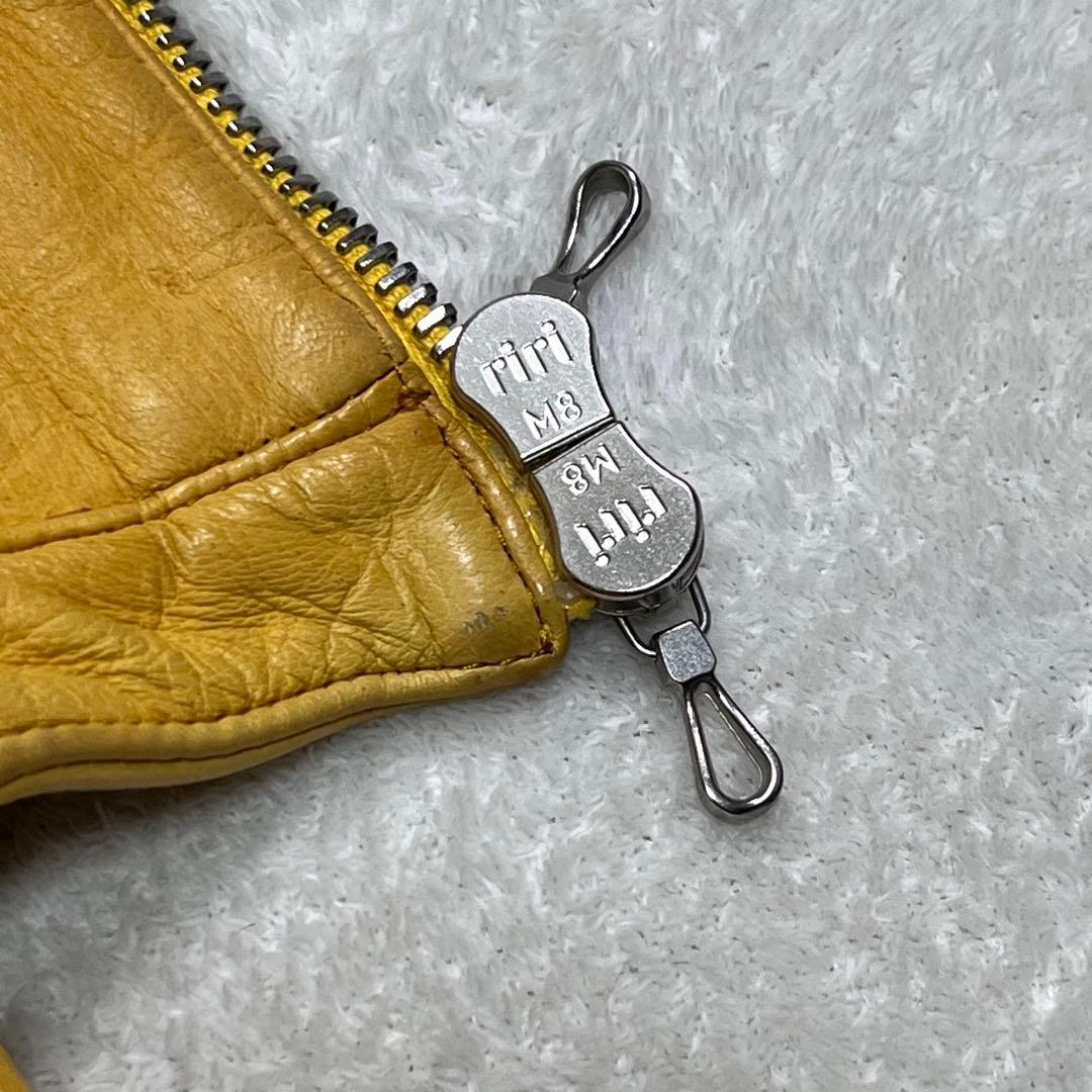 『リップヴァンウィンクル』ライダースジャケット 鹿革 ディアスキン イエロー