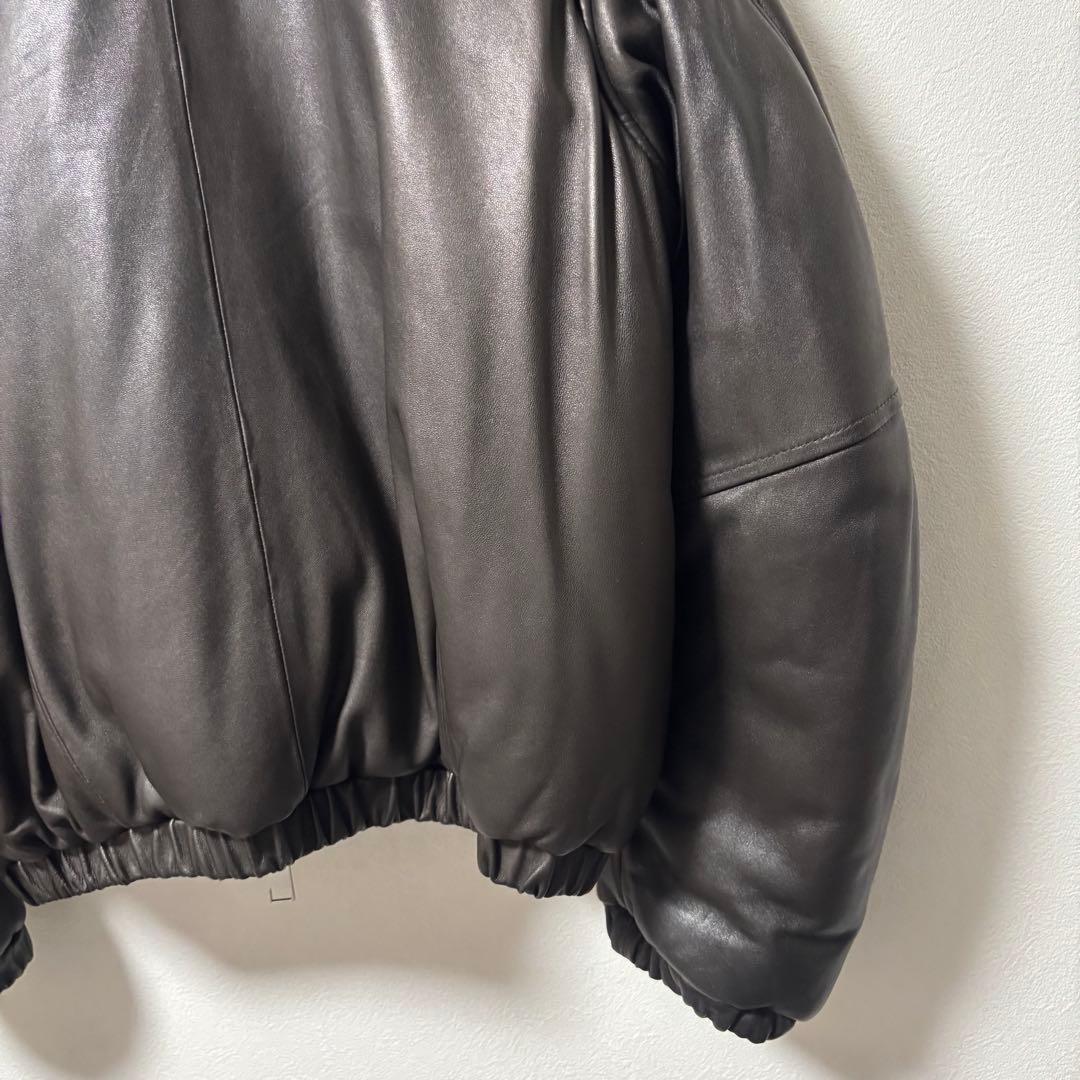 未使用品✨YOKE ヨーク　レザージャケット　中綿ブルゾン　シープスキン　茶系