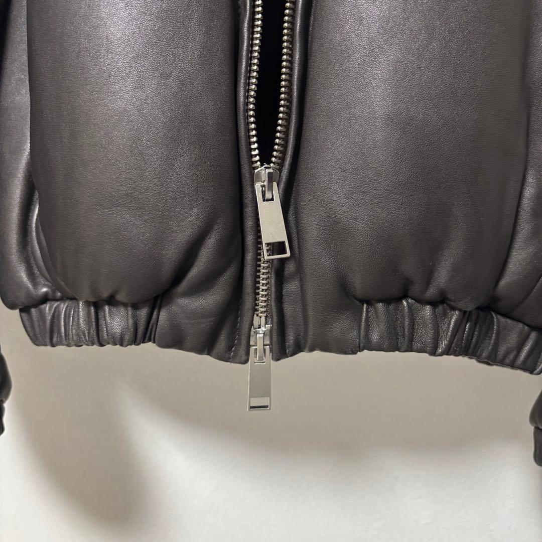 未使用品✨YOKE ヨーク　レザージャケット　中綿ブルゾン　シープスキン　茶系