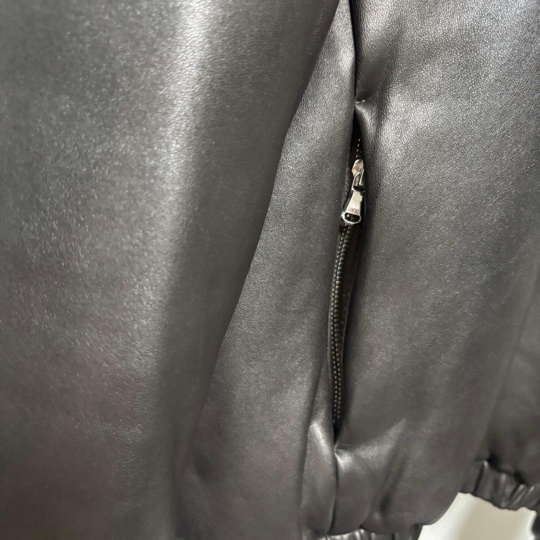 未使用品✨YOKE ヨーク　レザージャケット　中綿ブルゾン　シープスキン　茶系