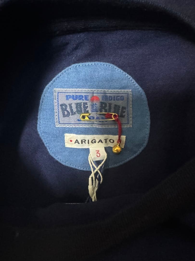 新品　blue blue japan インディゴロングスリーブカットソー　L