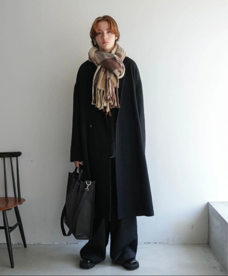 新品　CTHY HIGH-END YAK WOOL FRINGE STOLE