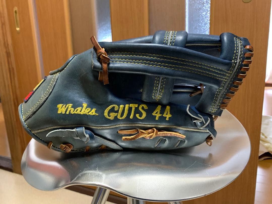 加藤博一さん本人使用 横浜大洋ホエールズハタケヤマGUTS 44 青色