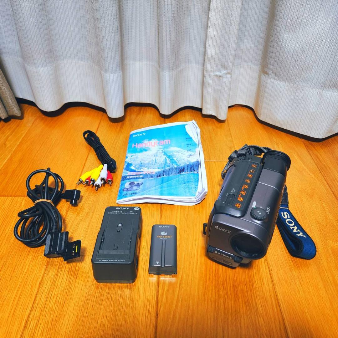 【動作確認済】 SONY Hi8 高画質 ビデオカメラ CCD-TR3 セット