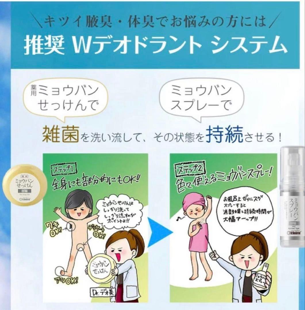 ドクターデオドラント ミョウバンスプレー EX （30ml）５本セット ②