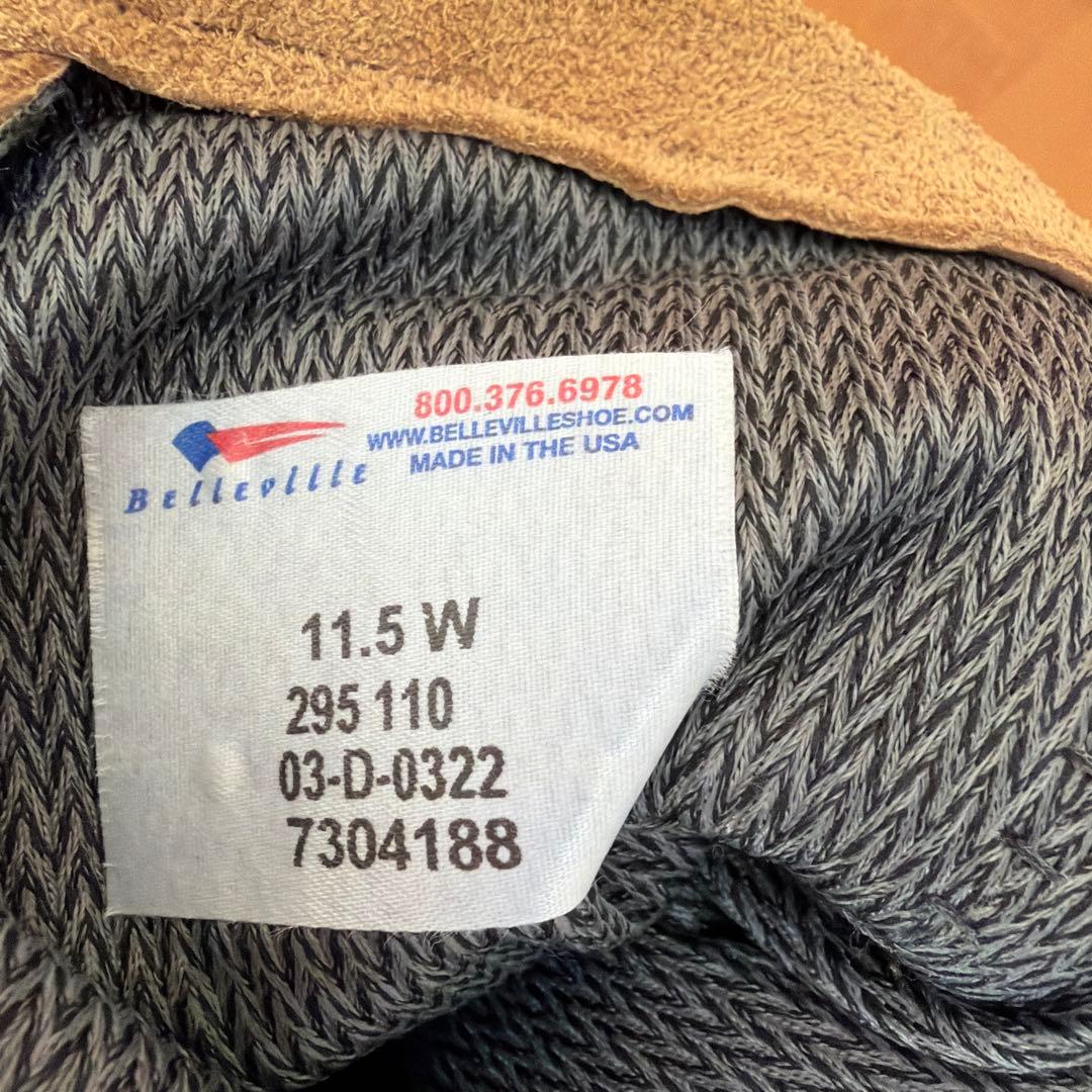 BELLEVILLE ベージュ ミリタリーブーツ