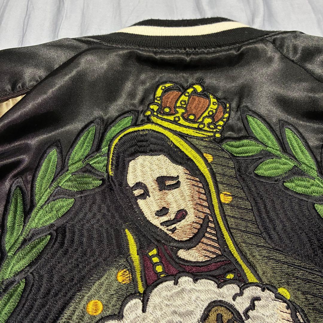 glamb グラム スカジャン 鳩 マリア 羊 サイズ3ブラック　スタジャン