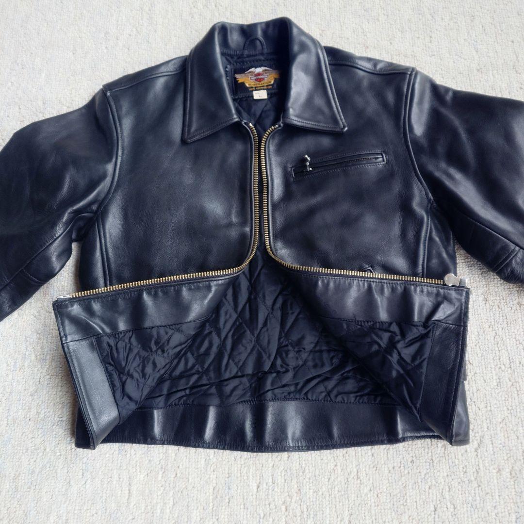 ハーレーダビッドソン黒レザージャケット Lサイズ