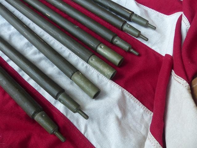 1968” 米軍実物 ナム戦 デッド!　テントポール　8本セット 軍幕