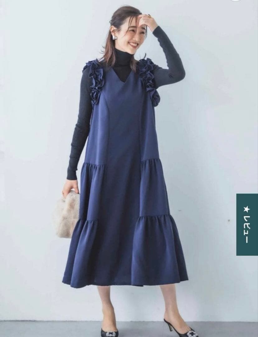 bitnabi パルランドレス　ネイビー