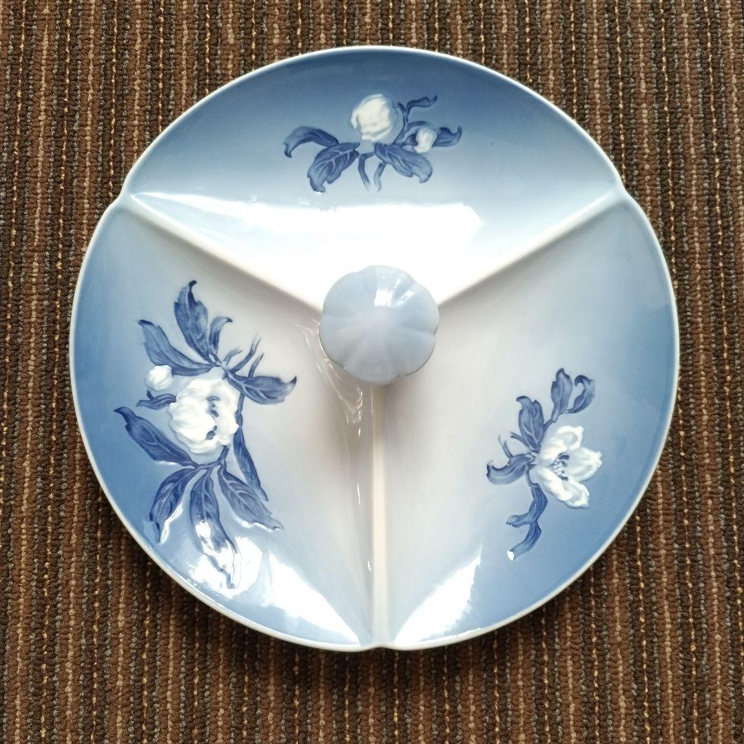 ビングオーグレンダール　クリスマスローズ　３セクションサービングトレイ