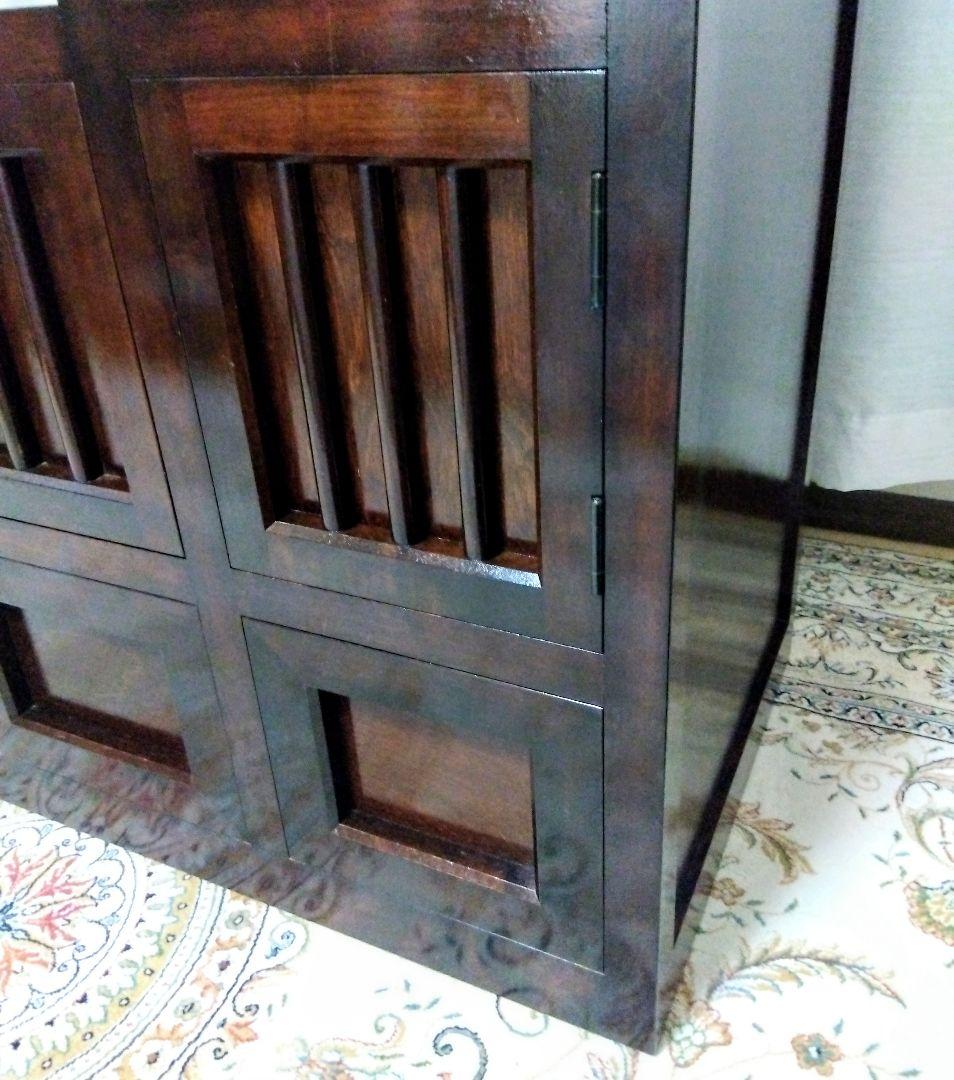 【松本民芸家具】階段箪笥　ミズメザクラ無垢材　職人彫り込みサイン　時代箪笥