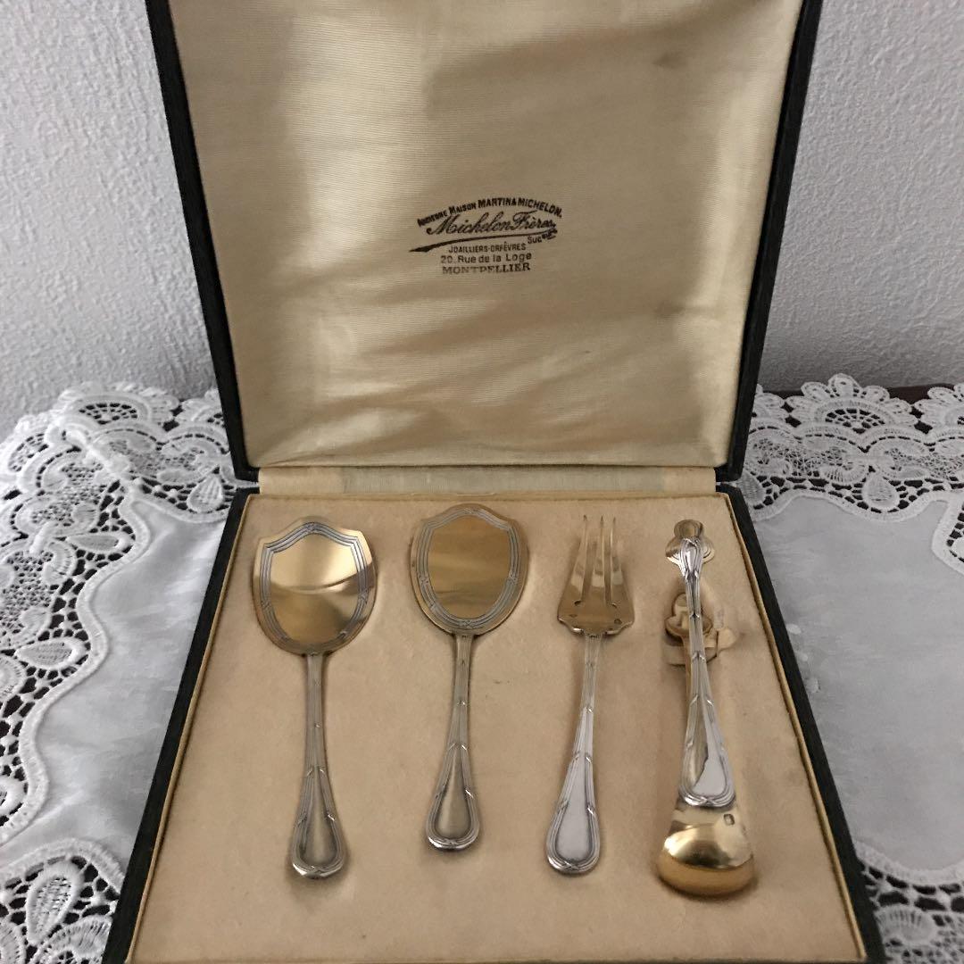 ブェルメイユ　プティテジュネ　サービングカトラリーセット(アンティーク)