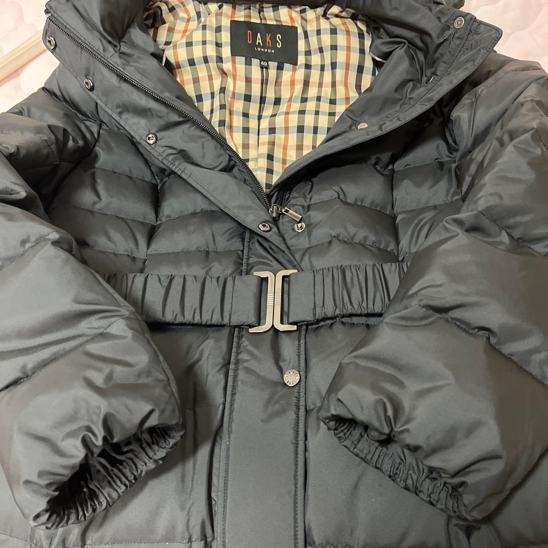 DAKS フード付き ダウンコート　ネイビー 40 新品未使用　再度値下　タグ付
