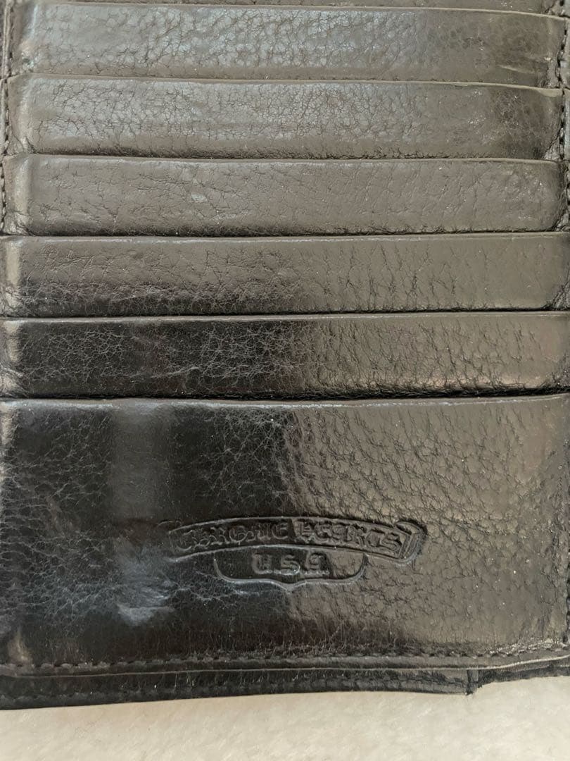 専用‼️Chrome Hearts ★クロムハーツWAVE黒長財布/購入店納品書付