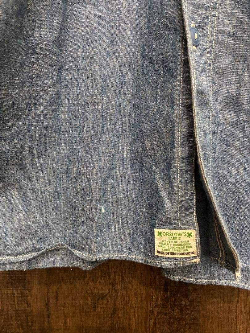 orSlow オアスロウ シャンブレー ワークシャツ XL長袖シャツ デニム 4