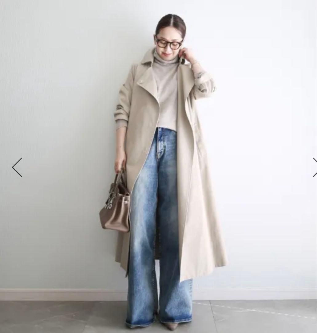 betoupe60/2コーマギャバジントレンチコートセオリー147cohina