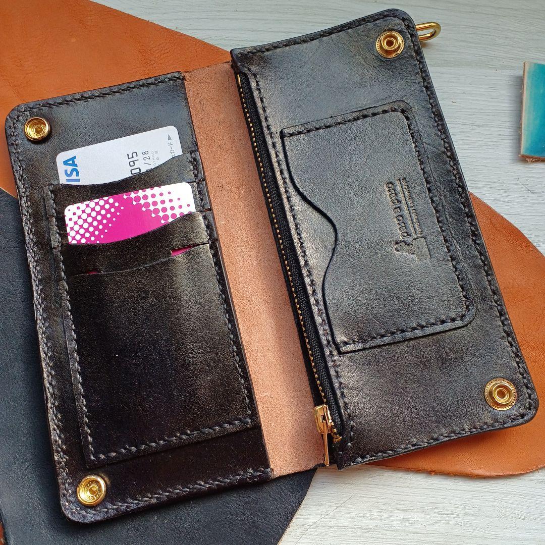 トラッカーウォレット　ロング　茶芯　ハンドメイド　42TALON