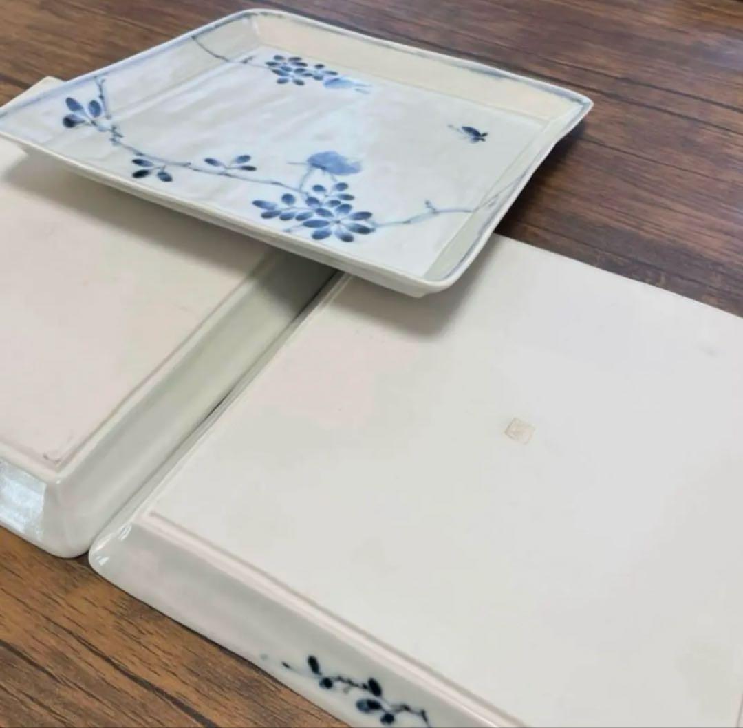 角皿　大皿　波佐見焼　3客セット