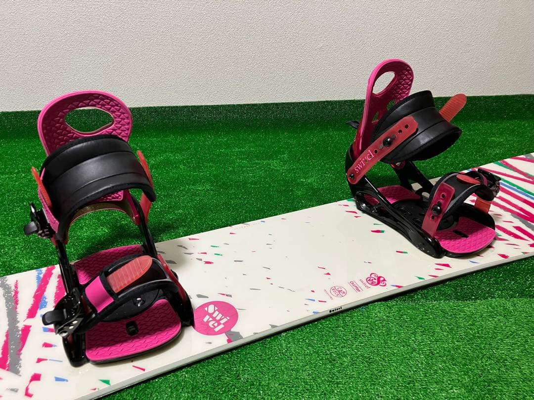 SWIVEL　スノーボードセット　143cm　ビンディングM　初心者オススメ