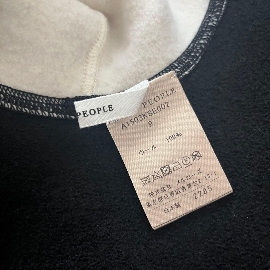 PLAIN PEOPLE ＊SULTAN圧縮ウールニット片袖ストール