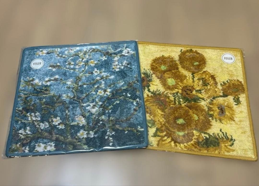 新品未開封／ FEILER ゴッホ コラボ サンフラワーズ アーモンドブロッサム