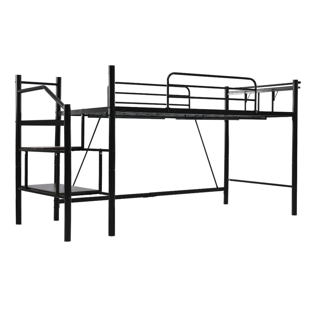 【パイプ床板・Sシングル】ロフトベッド パイプベッド シングル 耐荷重150kg