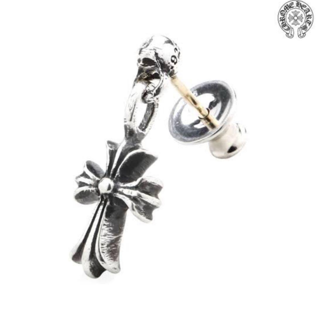 CHROME HEARTS スカル クロス ピアス(片耳用)