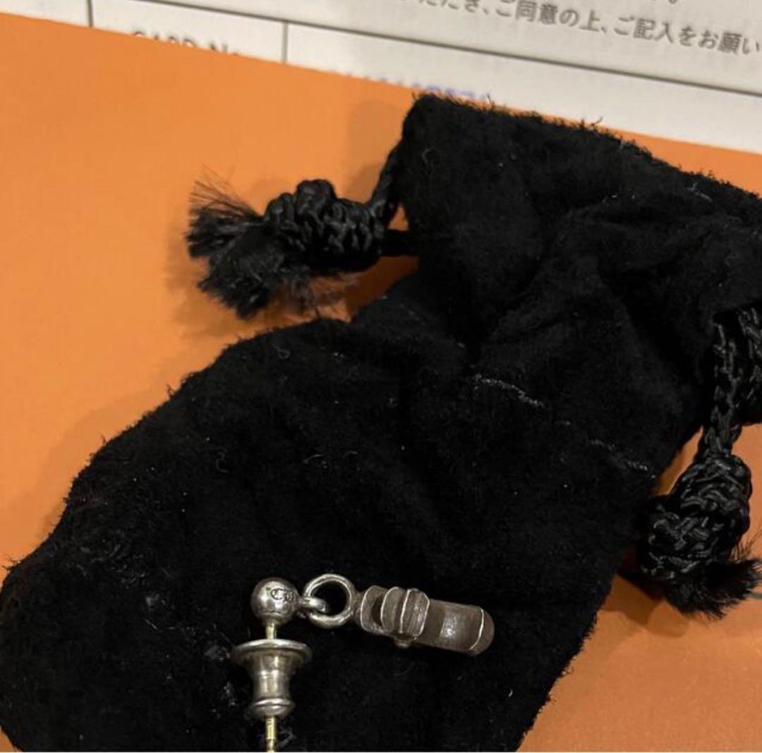 CHROME HEARTS スカル クロス ピアス(片耳用)