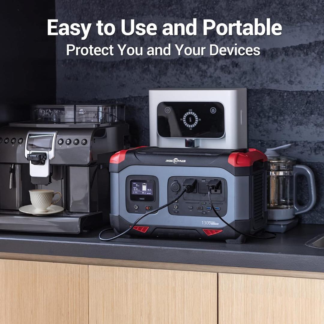 ROCKPALS ポータブル電源 RP1300 1254Wh 2台セット
