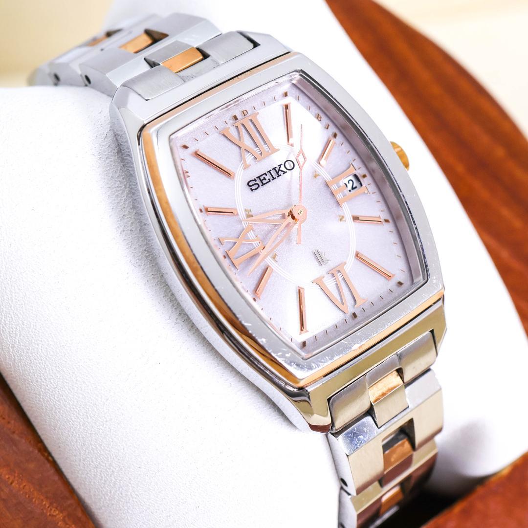 稼働 SEIKO LUKIA 腕時計 電波ソーラー ピンクゴールド 2020