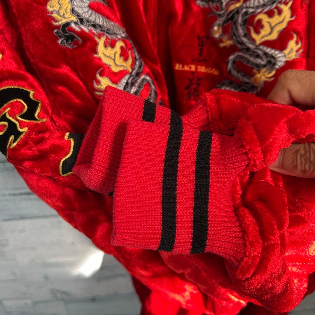 【豪華刺繍】DOGTOWN キルティング 中綿 ベロアジャケット XL