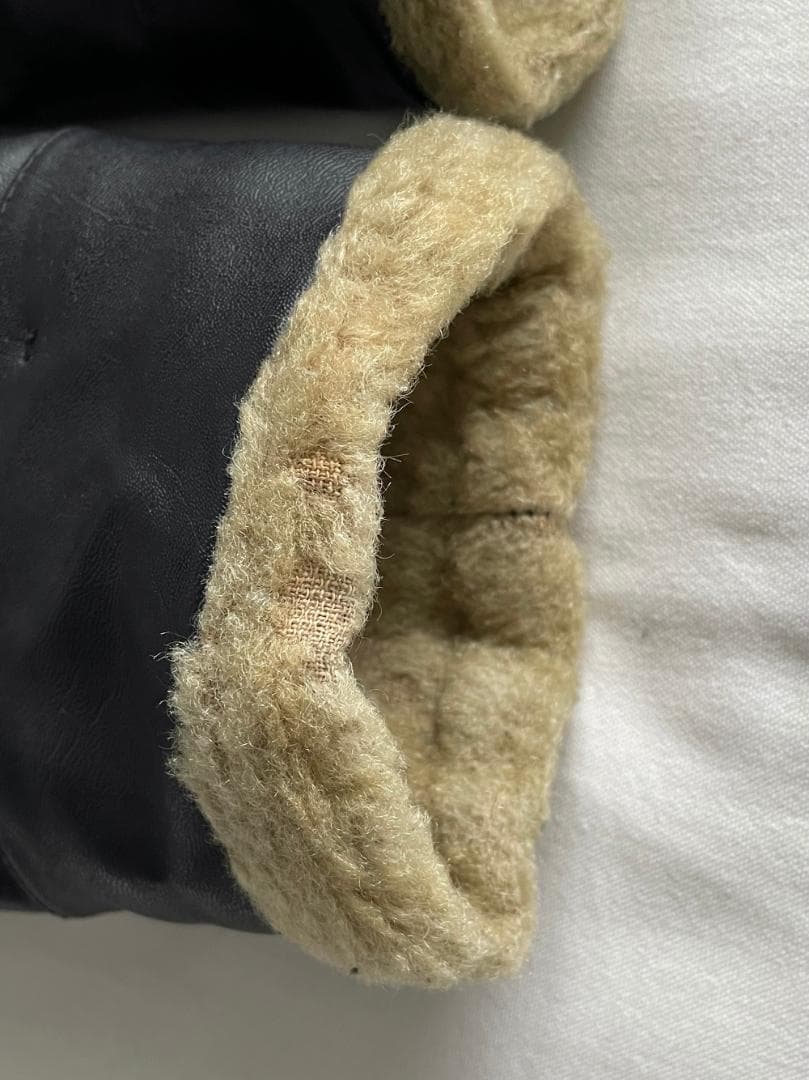 40s BELSTAFF ベルスタッフ PVC ボア ライダース ジャケット