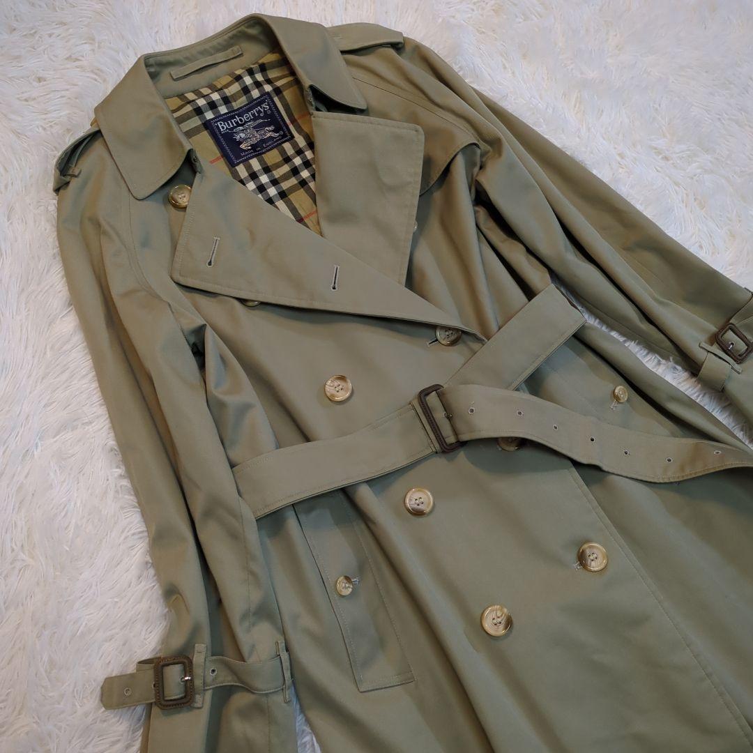 【マリ】【極美品】バーバリー ベージュ トレンチコート ノバチェック