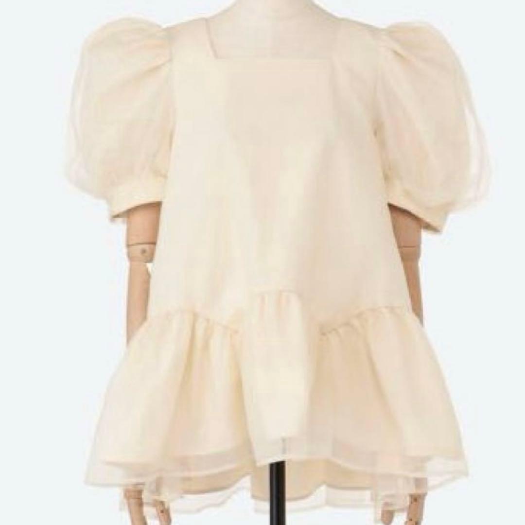 ツル バイ マリコ オイカワ チュニック Deformer ペプラム シフォン