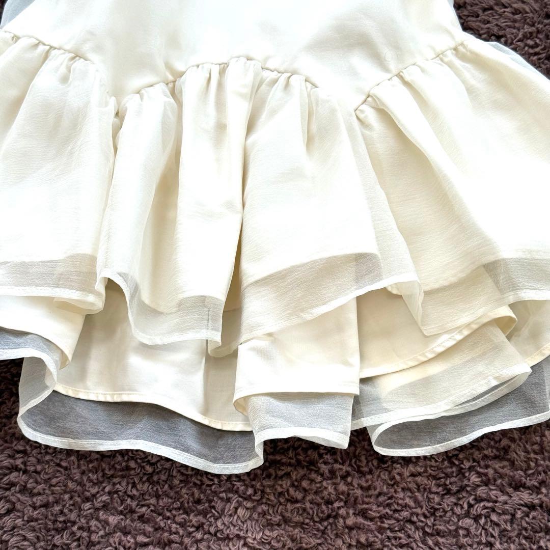 ツル バイ マリコ オイカワ チュニック Deformer ペプラム シフォン