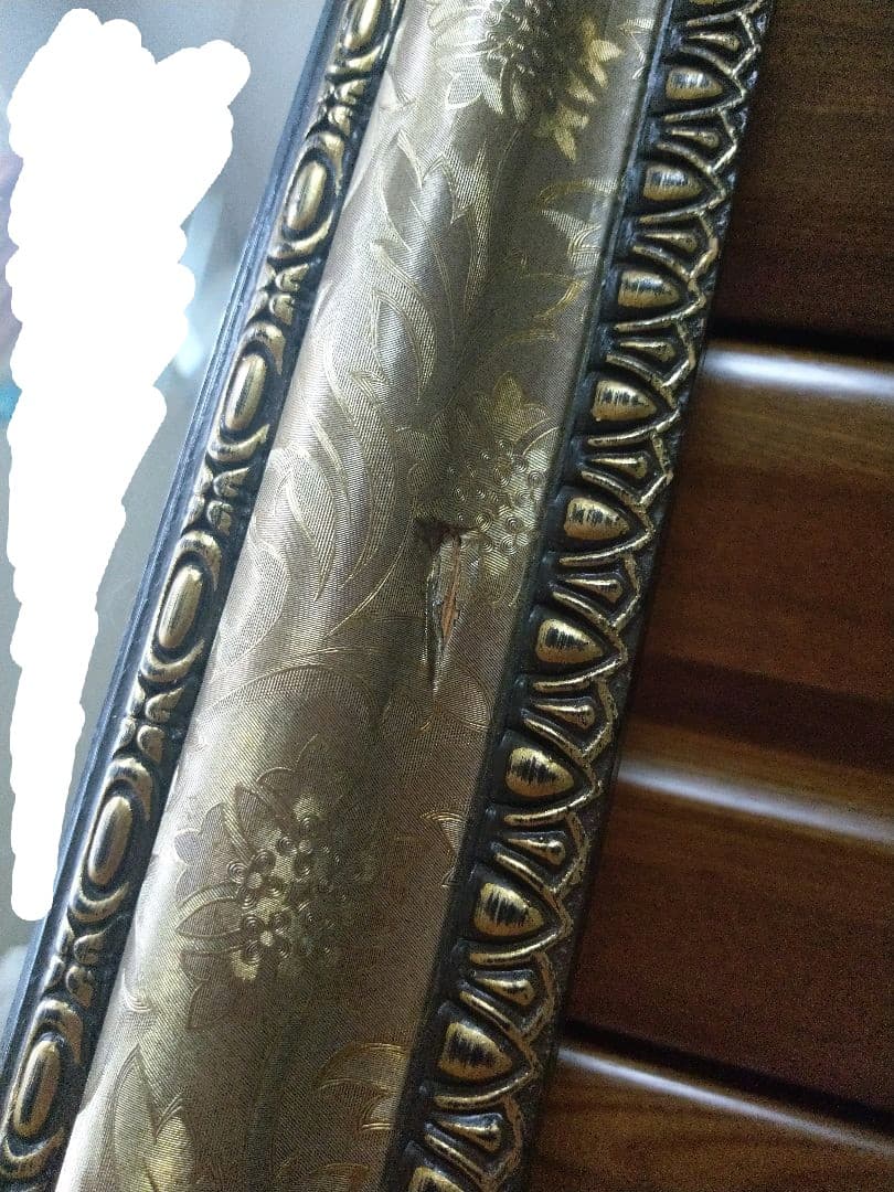 アンティーク風　鏡　八角形　風水