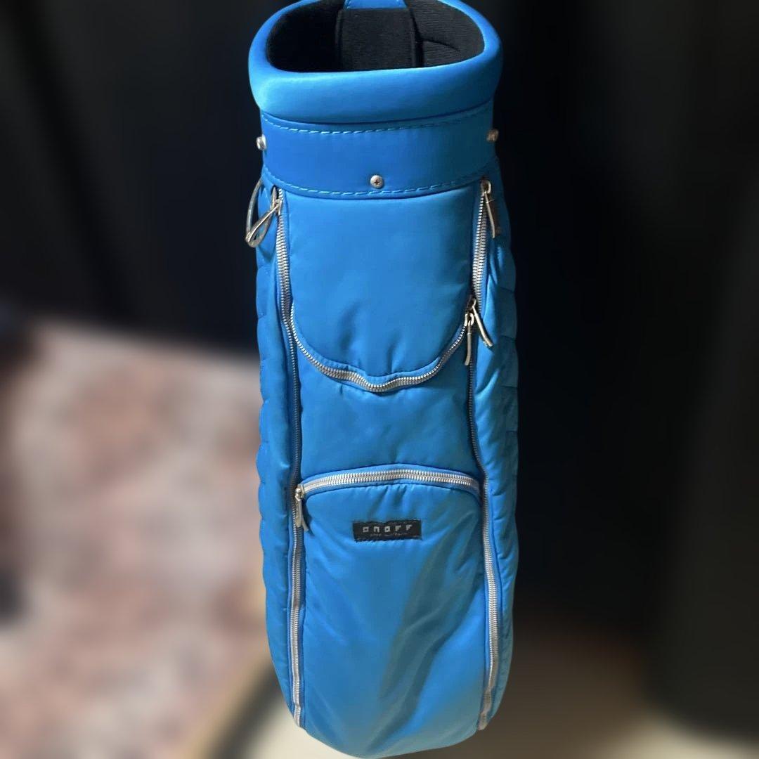 ONOFF青いキルティングゴルフキャディバッグ
