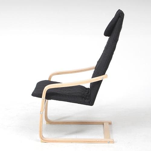 揺れるハイバックチェア スリムサイズ 幅60 ブラック